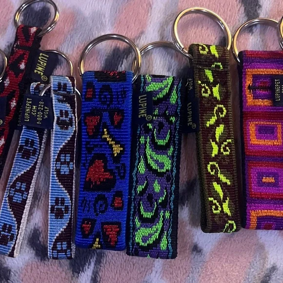 Colorful Patterned Keychain lot - Picture 3 of 6